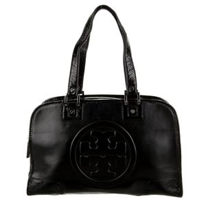 Tory Burch Patent Leather Trim Shoulder Bag